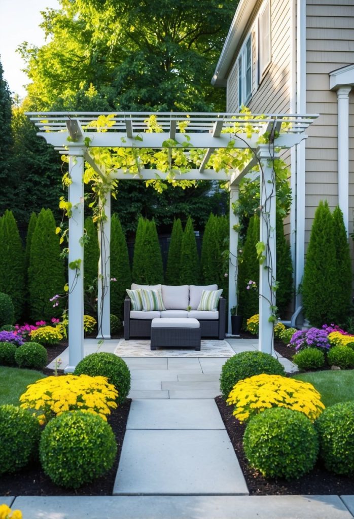 10. Build a small pergola with vines