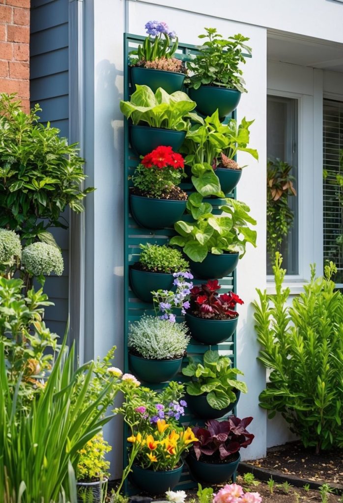 10. Freestanding vertical garden wall