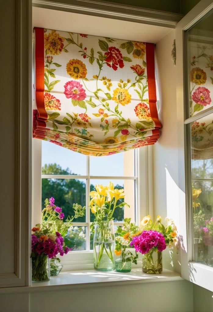 10. Install whimsical Roman shades