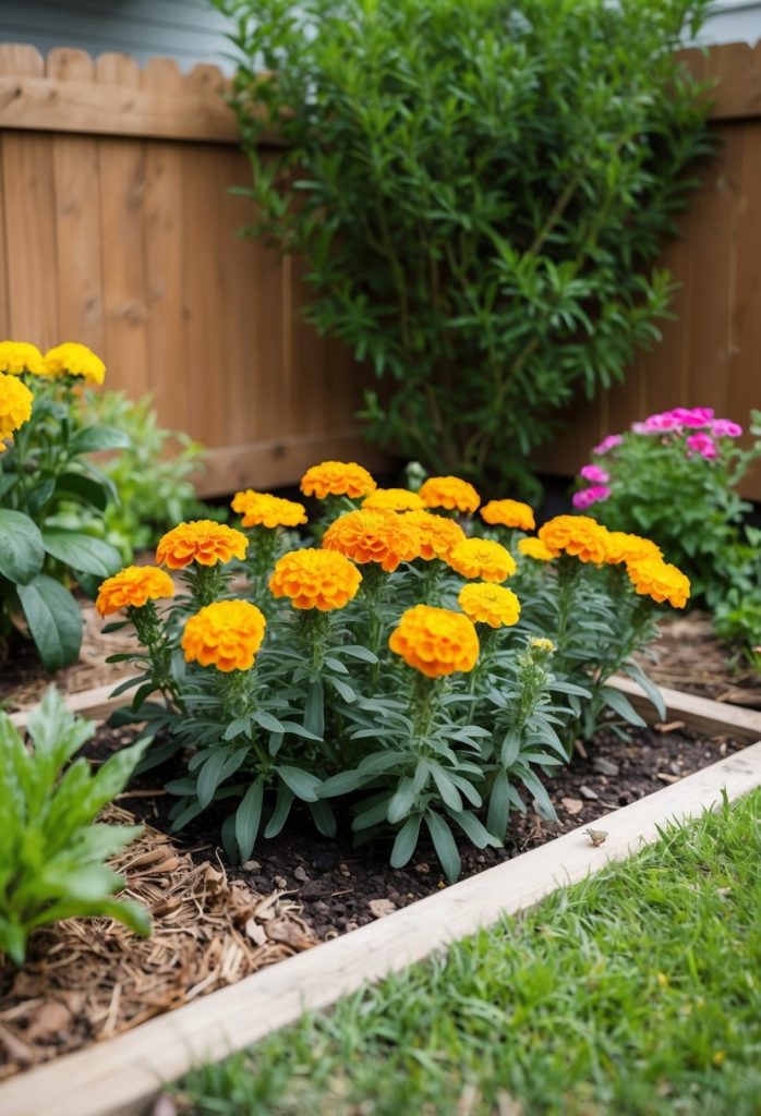 11. Plant dog-safe flowers like marigolds