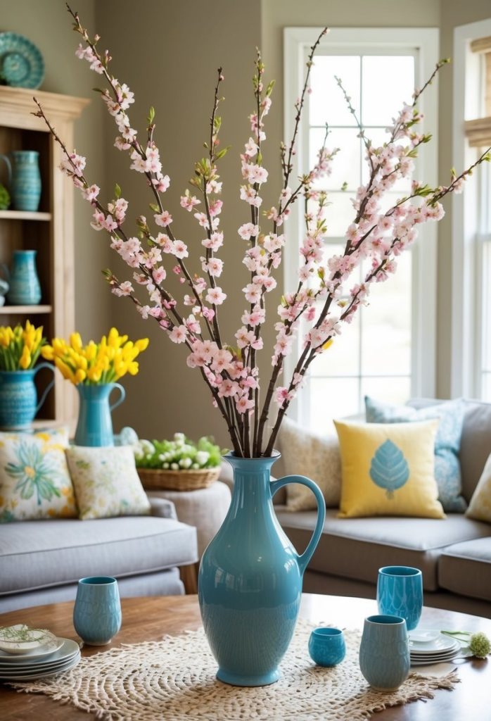 13. Display a vase of blooming branches