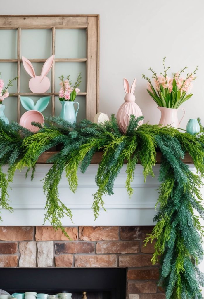 13. Faux Greenery Garland