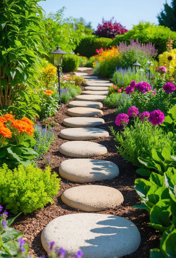 14. Decorative Hypertufa Stepping Stones