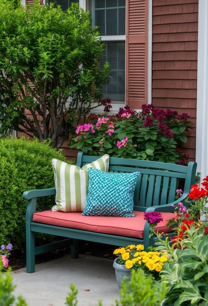 14. Include a seating bench