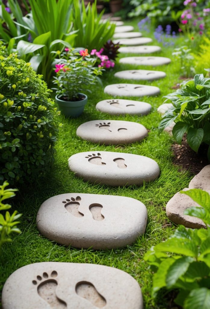14. Incorporate stepping stones with tiny footprints.