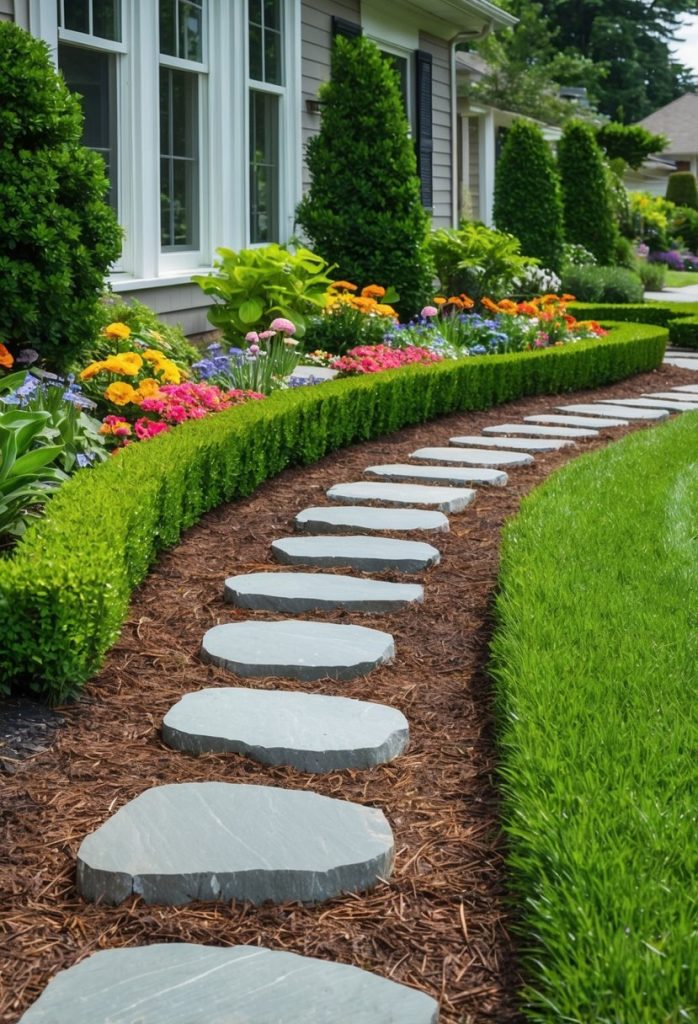 14. Install stepping stones