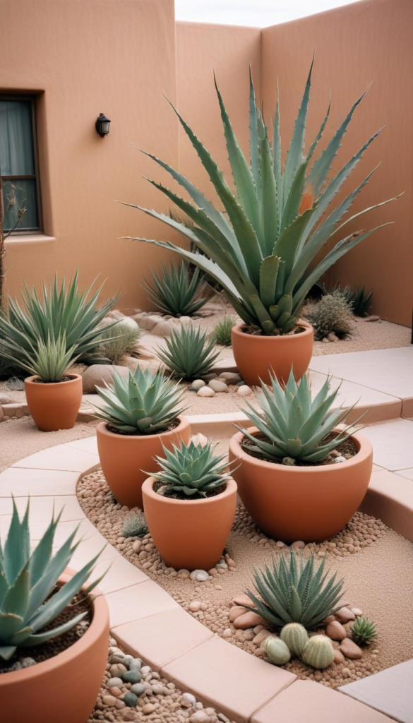 15. Aloe Vera Planters