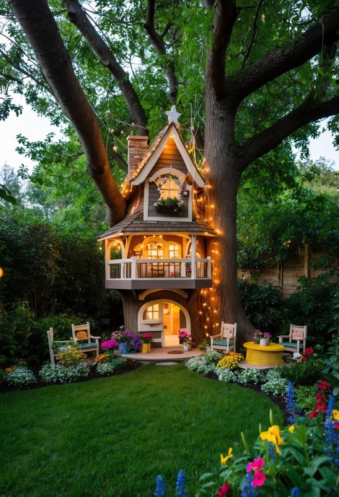 15. Construct a fairy treehouse for the fairies