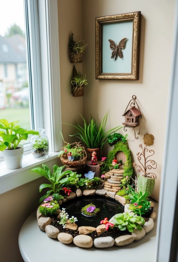 15. Create a fairy garden in a corner