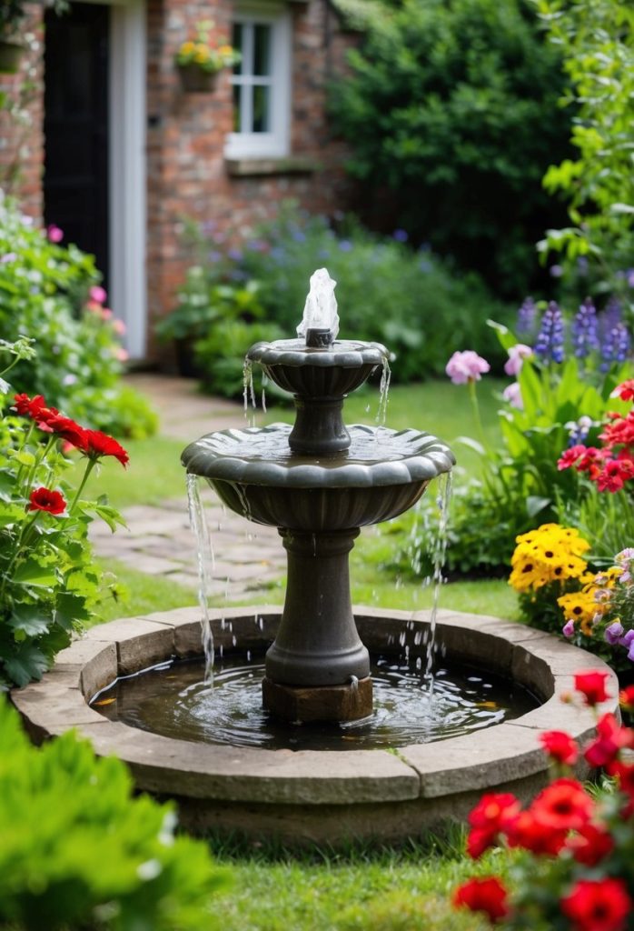 15. Feature a small water fountain