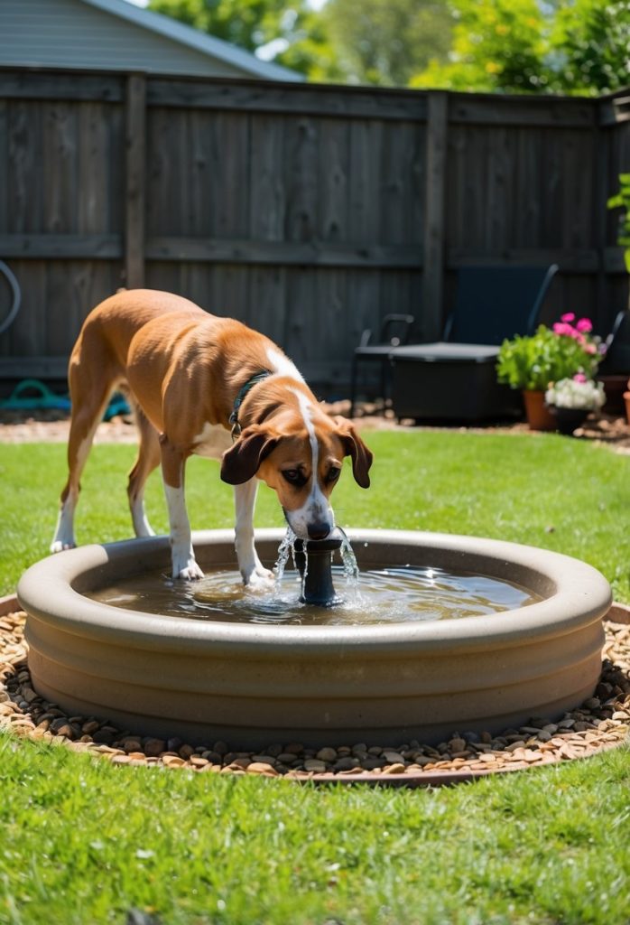 15. Include a dog water fountain