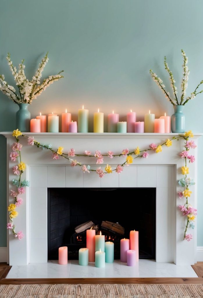 15. Pastel-colored candles