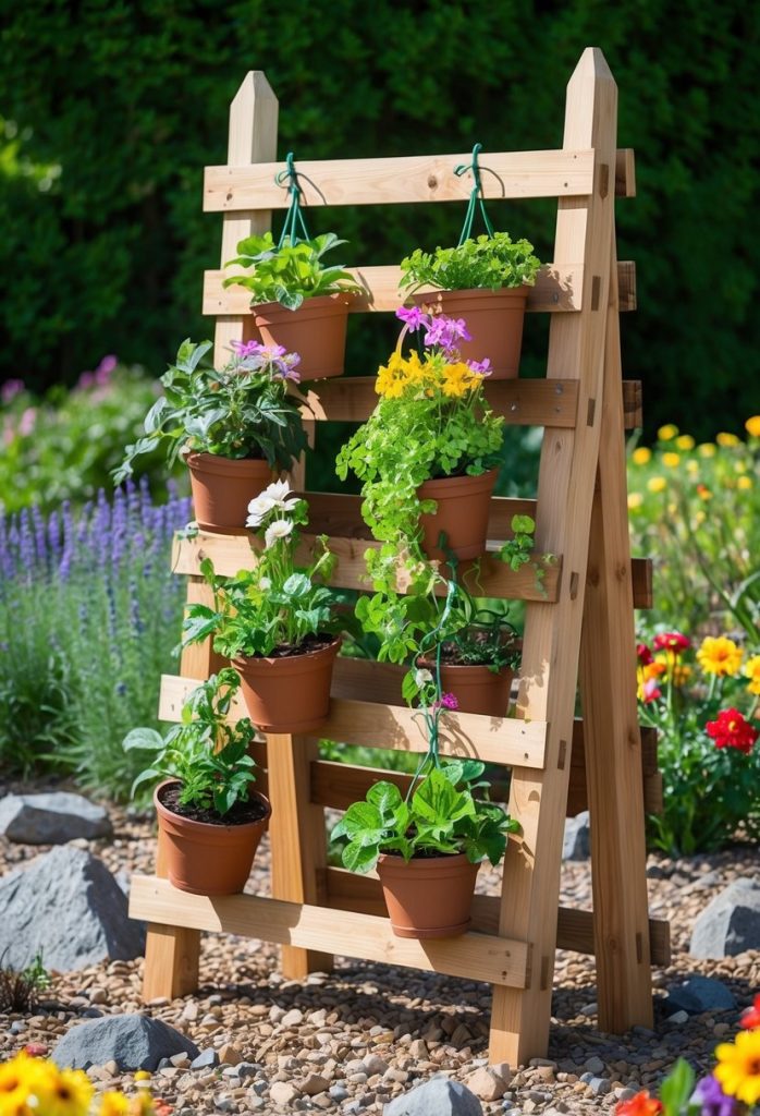 16. Create a hanging plant display