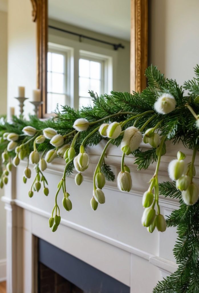 18. Lamb's ear garland with buds