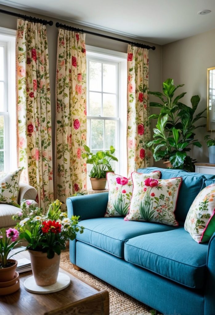 18. Replace winter decor with garden-themed items