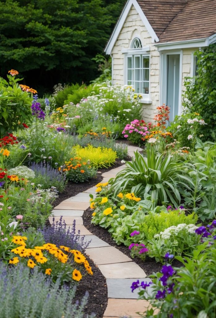 2. Use a mix of perennials and annuals