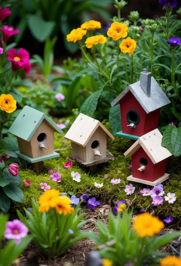22. Place small birdhouses as fairy homes