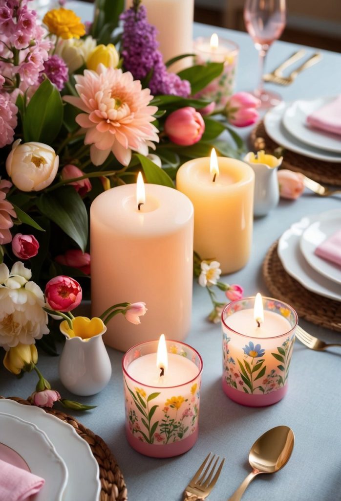 23. Display spring-themed candles