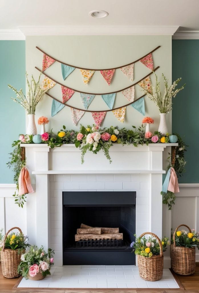 24. Seasonal fabric buntings