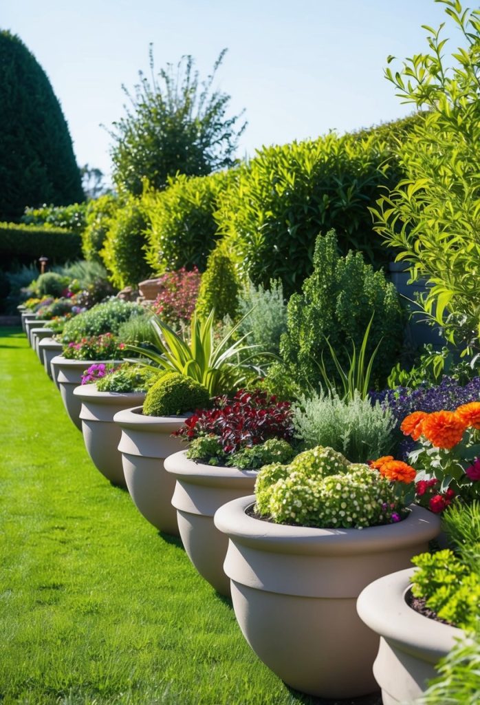 24. Stylish Hypertufa Garden Borders