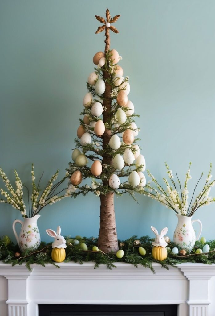 25. Handcrafted egg tree