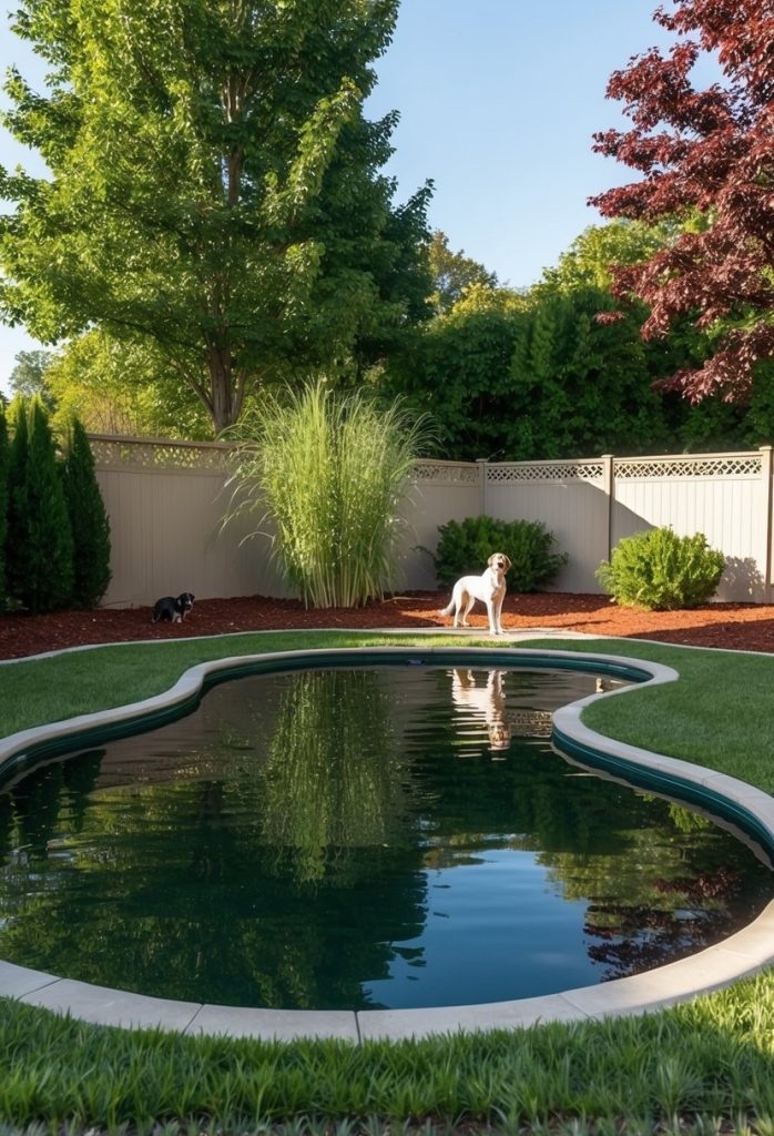 25. Include a pond with safe edging