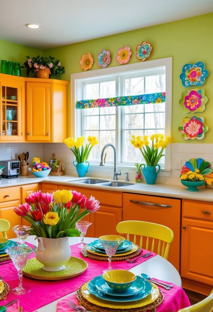 25. Use bright accents in the kitchen