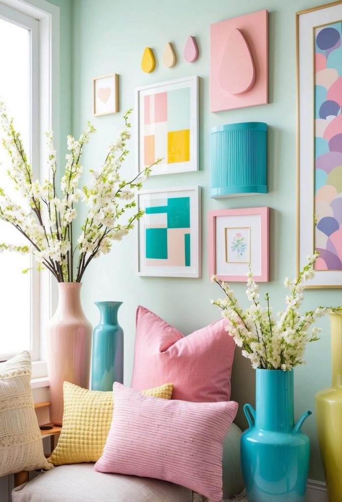 26. Mix and match different pastel colors