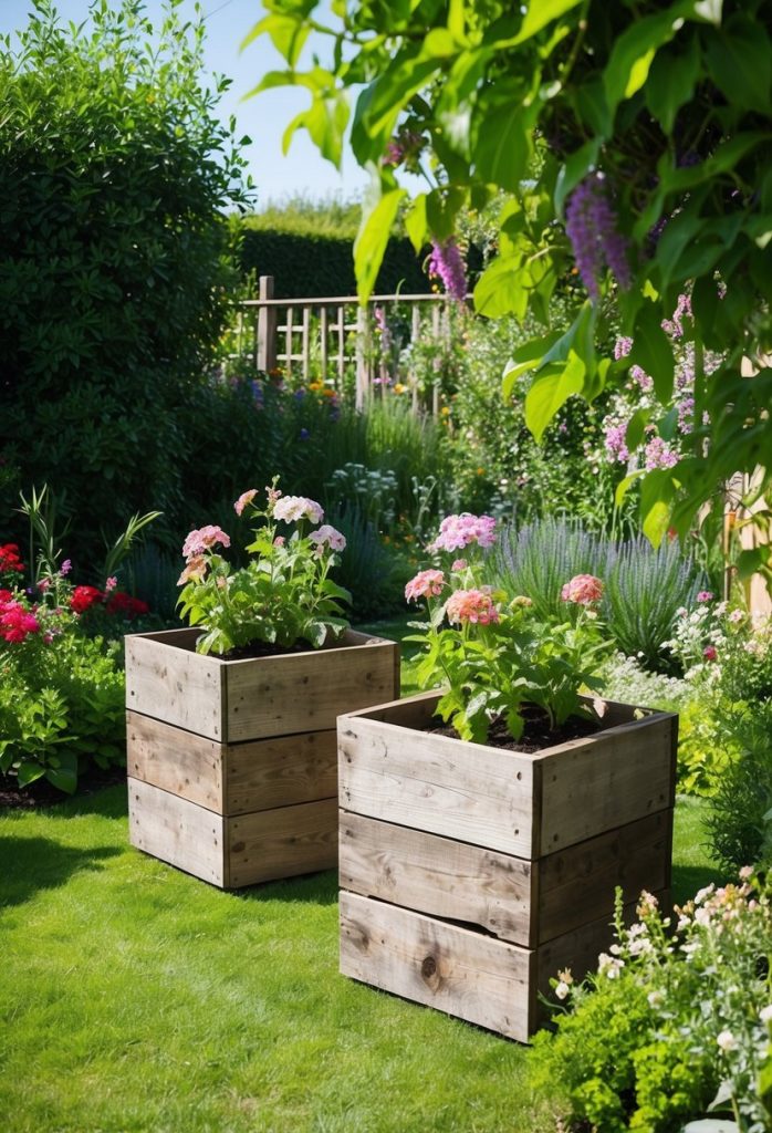 26. Use reclaimed wood for DIY planters