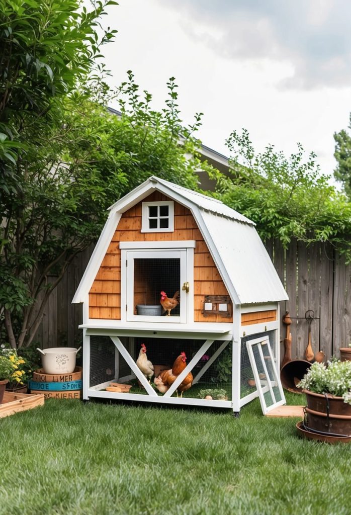 27. Farmhouse Charm Coop