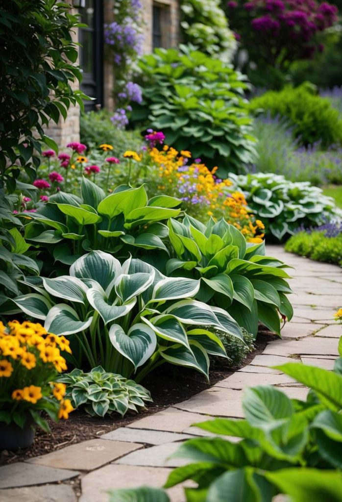 29. Grow hostas in shady spots