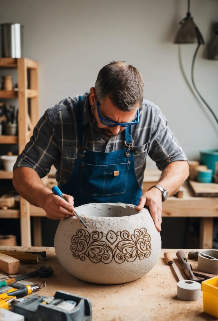 29. Personalized Hypertufa Engravings