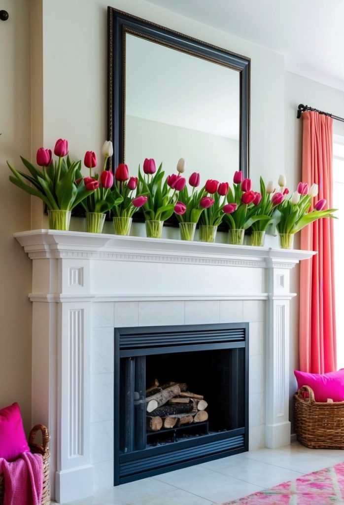 4. Fresh tulip arrangements