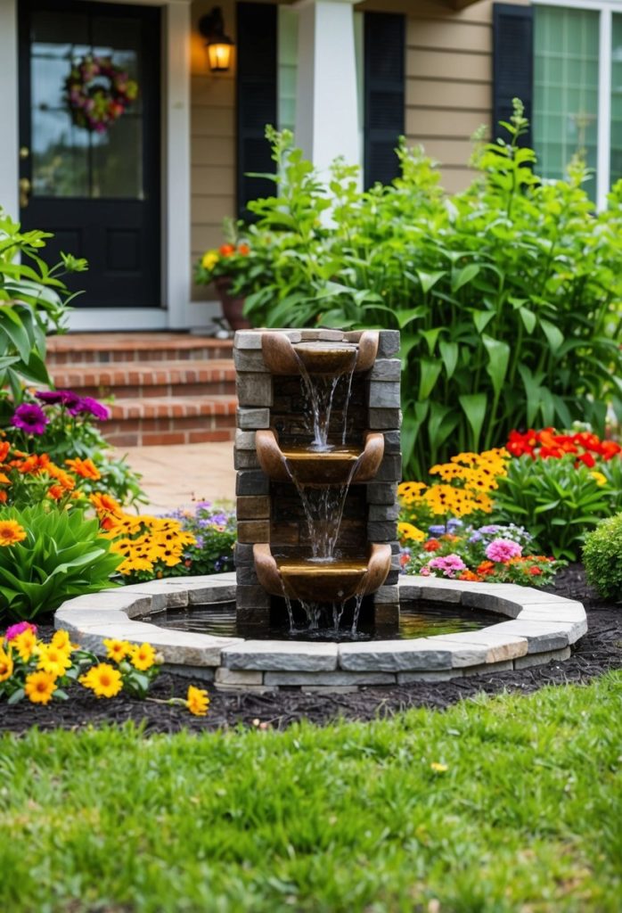 4. Install a small water feature