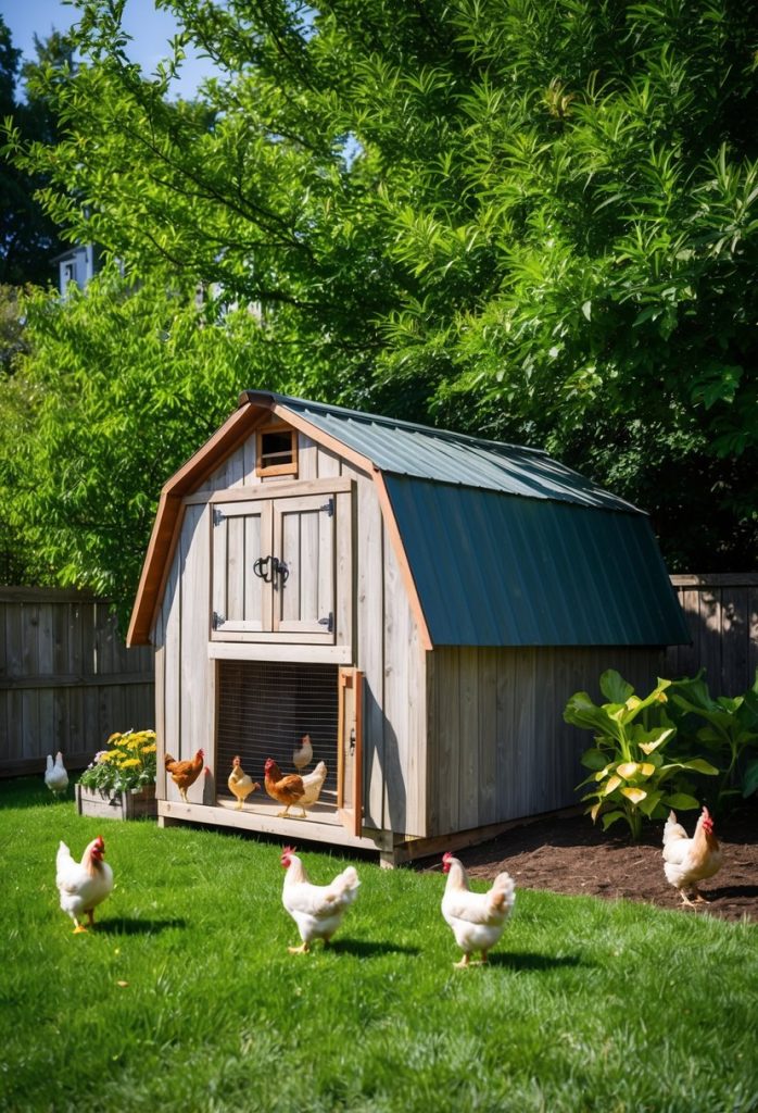 5. Rustic Barn-Style Coop