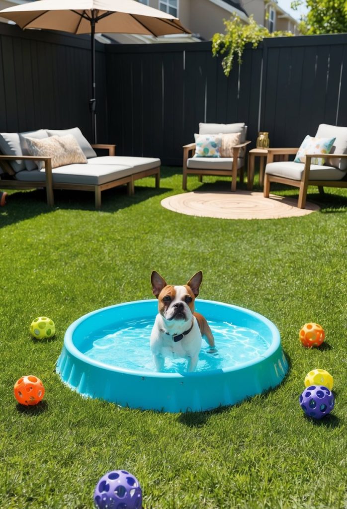 5. Set up a doggy splash pool