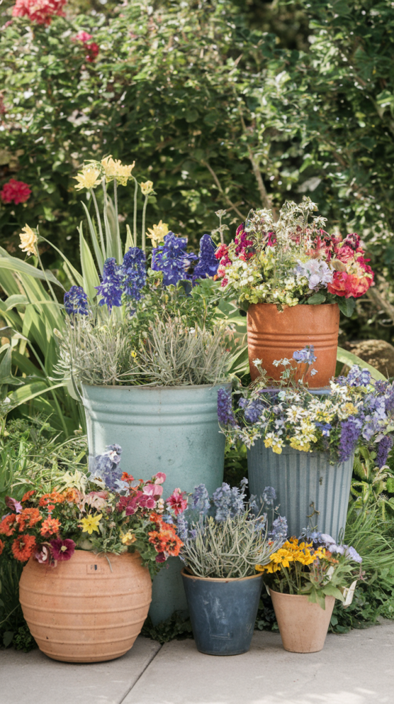 5. Use vintage containers for planting