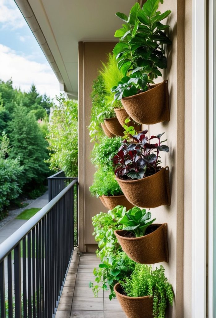 7. Pocket felt planters