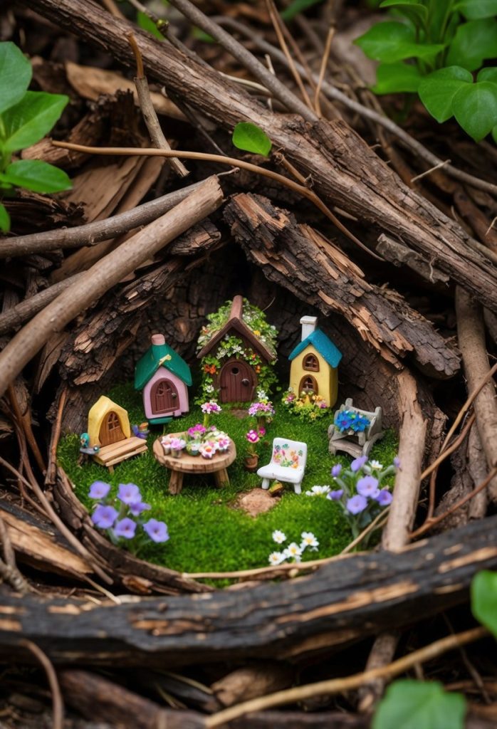 8. Incorporate natural elements like bark and twigs