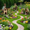 Creating a large outdoor fairy garden