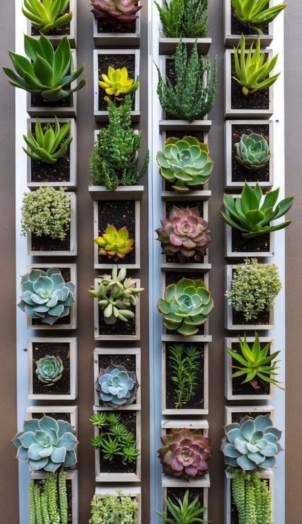 11. Design a Vertical Garden with Succulents