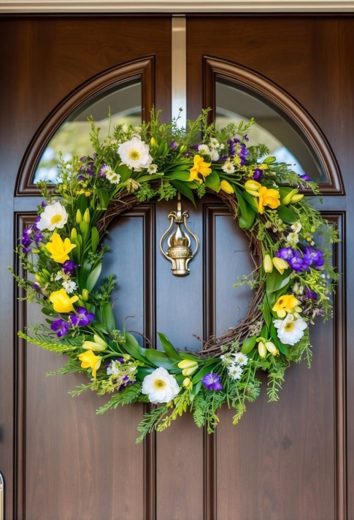 11. Spring Floral Ring Wreath