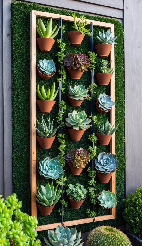 19. Innovative Frame Garden with Thrift Finds