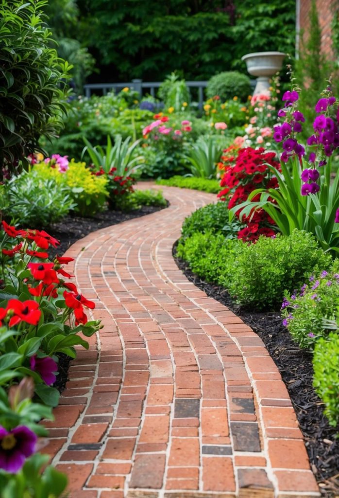 3. Cottage Style Brick Pathway