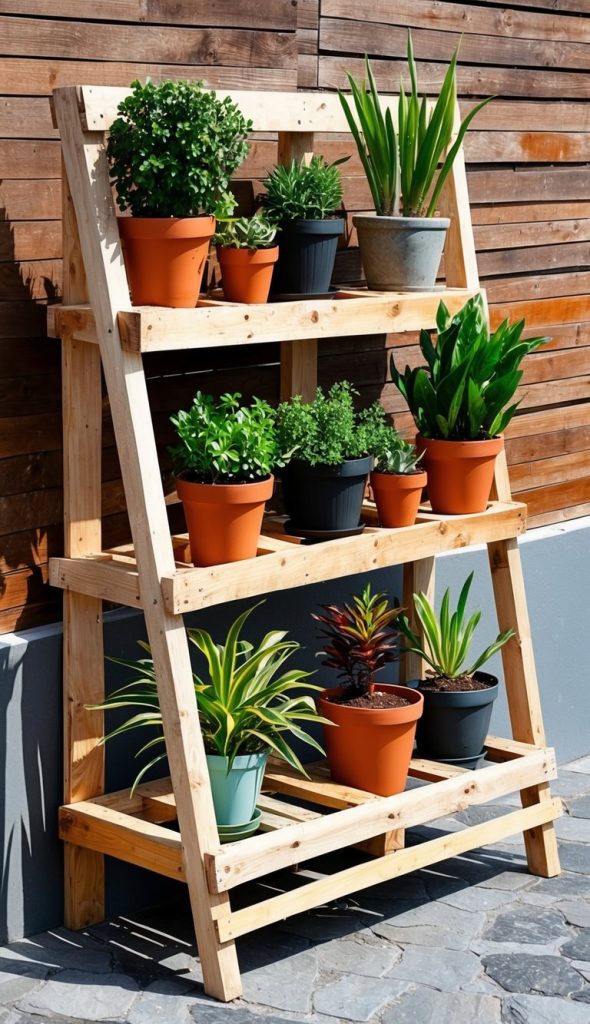 4. DIY Pallet Plant Stand