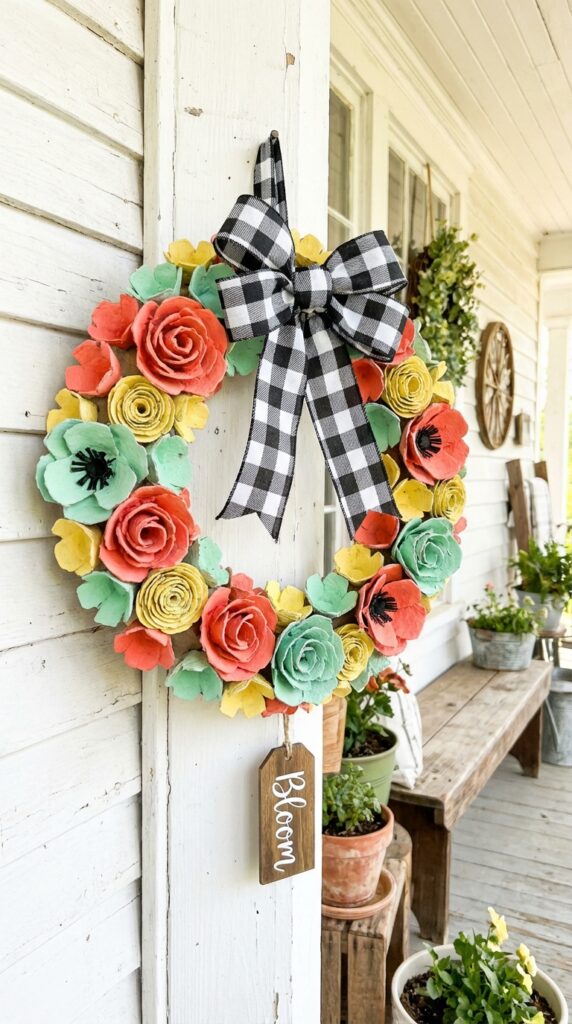 Egg Carton Wreath
