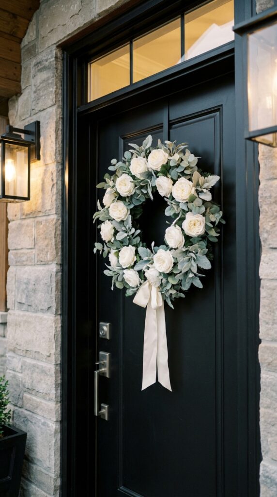 Ivory Rose Wreath