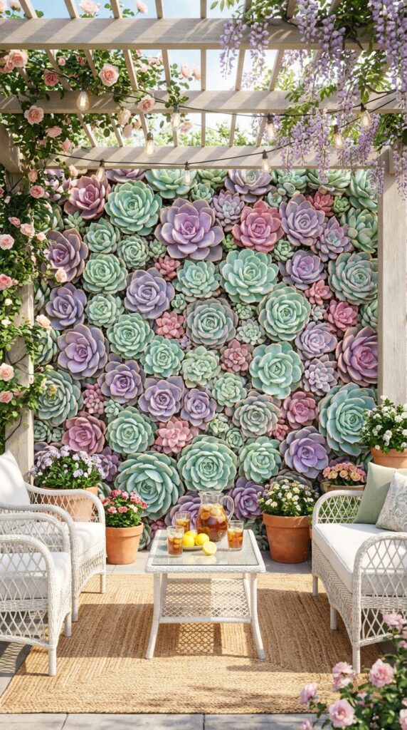 Make a Succulent Mosaic for Your Patio