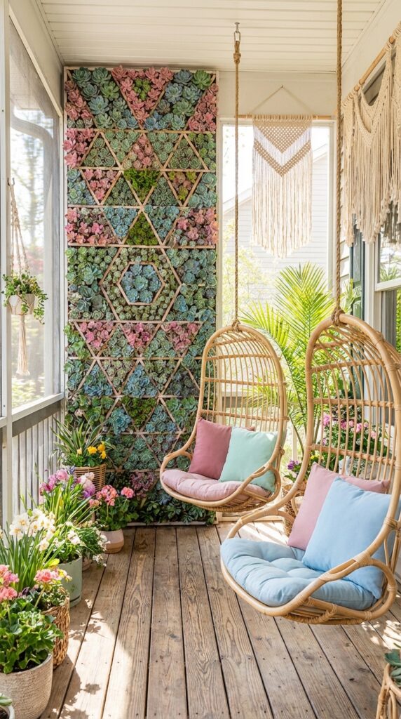 Design a Vertical Garden with Succulents