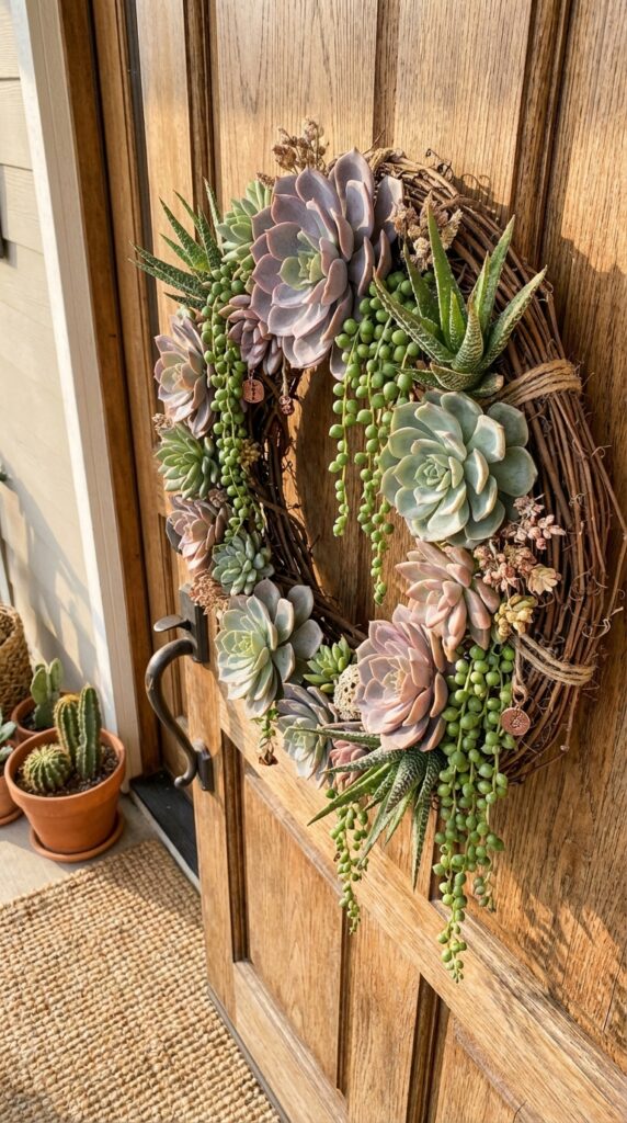 Succulent Charm Wreath
